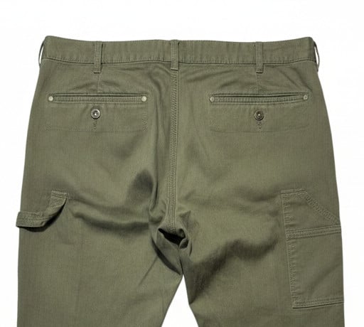 Nwt Alpine Design Men's Utility Pants Herringbone Vintage Olive Green — image 7 of 8